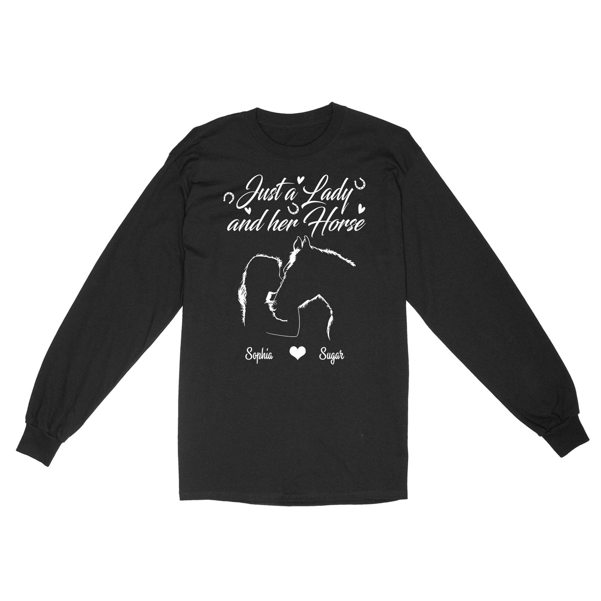 Personalized Gift For Horse Lover, Girl Love Horse Shirt For Women D02 NQS3156 Long Sleeve