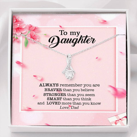 To my daughter Alluring beauty necklace - Gift from Dad for birthday, Christmas