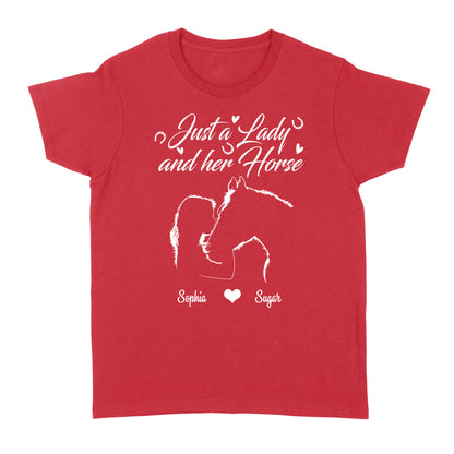 Personalized Gift For Horse Lover, Girl Love Horse Shirt For Women D02 NQS3156 Women's T-shirt