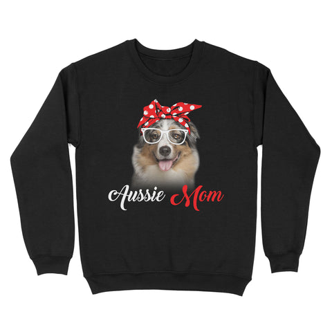 Dog mom mother's day aussie mom sweatshirt personalized gift A231