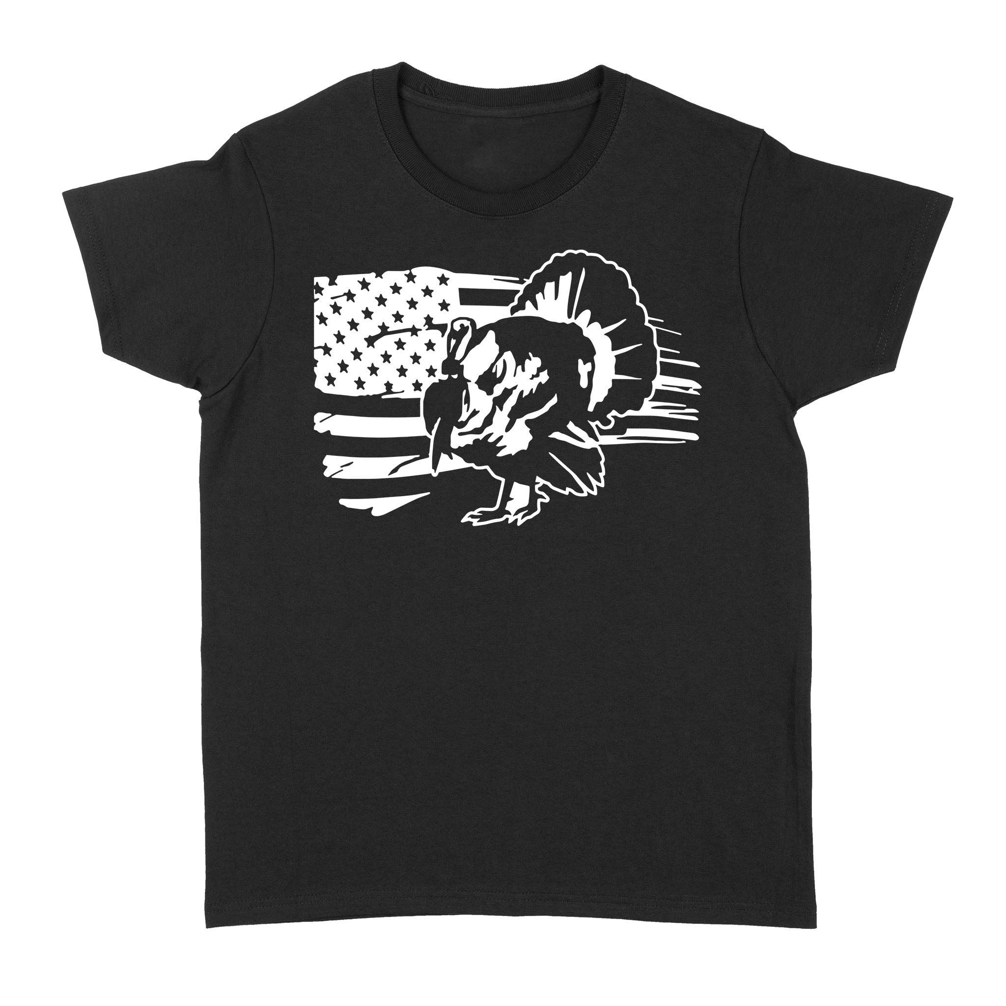 Turkey Hunting American flag women's T-shirt gifts for hunter - FSD1318D06