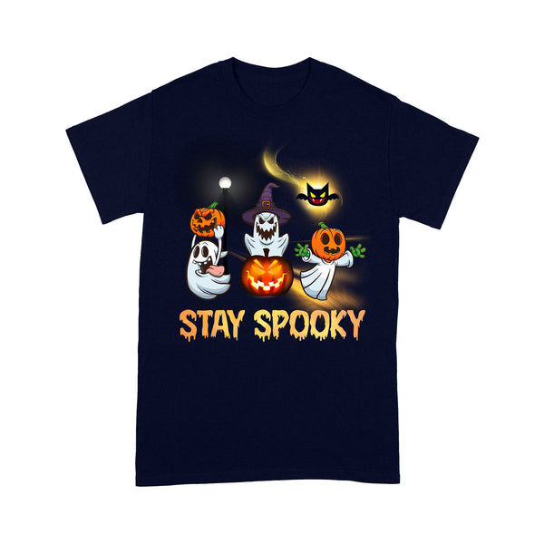 Products Three Boos Halloween T-shirt, Boo Ghost Shirt Stay Spooky Halloween Gifts - TN160 M05