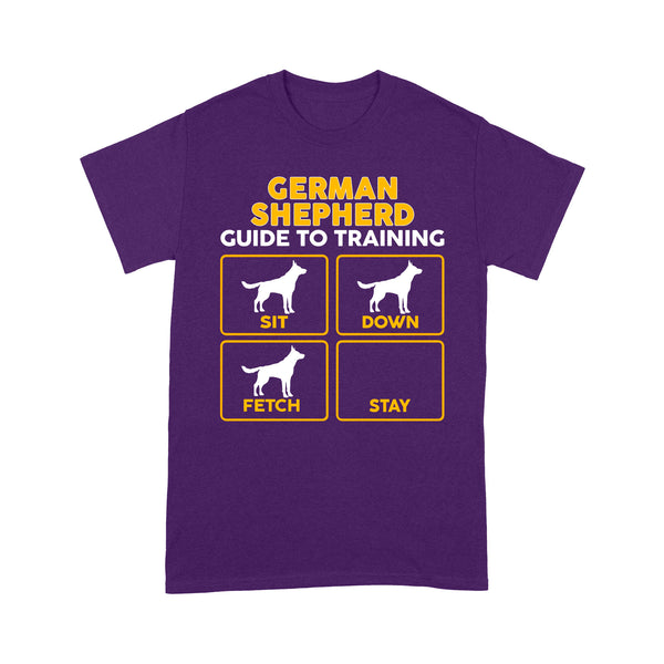 German Shepherd Standard T-shirt | Funny Guide to Training dog - FSD2401D08