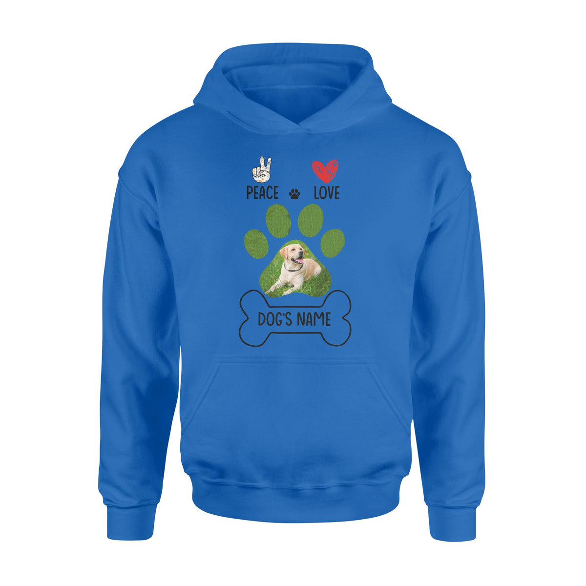 Peace love dog custom dog mom shirt, gift for dog lovers, happy mother's day dog mom D06 NQS1658 - Standard Hoodie