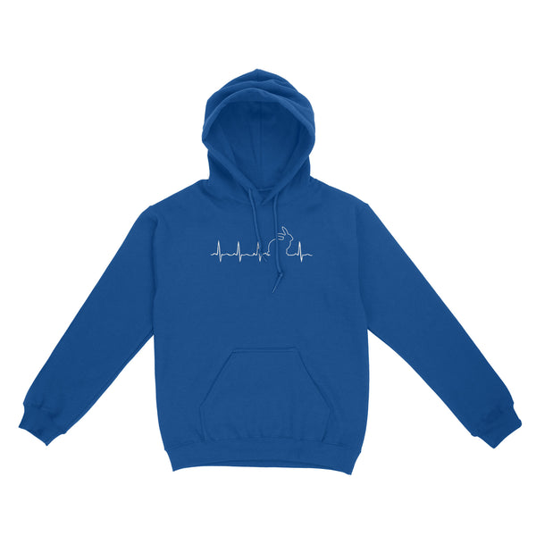 Men’s Rabbit hunting Shirt, Rabbit Pulse Heartbeat Hoodie - FSD3787 D06