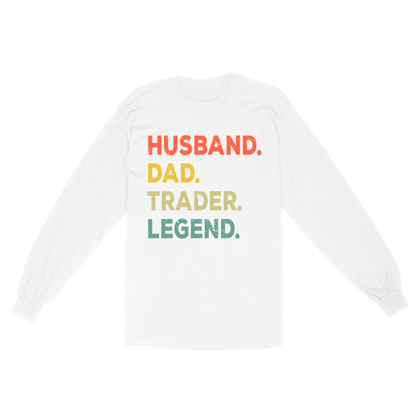 Husband Dad Trader Legend | Funny Stock Trader Shirt Gifts | Day Trading Crypto Bitcoin Shirts NS72 Myfihu