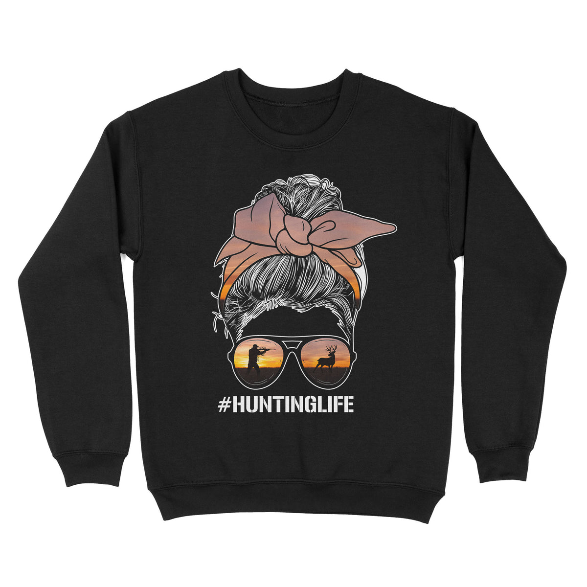 Christmas gift, hunting gift for hunter wife hunting life sweatshirt TAD02