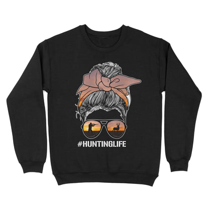 Christmas gift, hunting gift for hunter wife hunting life sweatshirt TAD02
