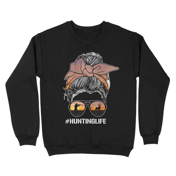 Christmas gift, hunting gift for hunter wife hunting life sweatshirt TAD02