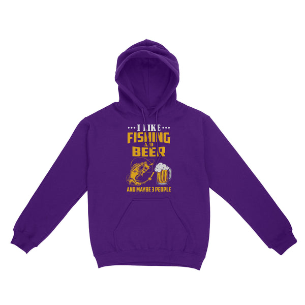 I like fishing and beer and maybe 3 people Standard Hoodie