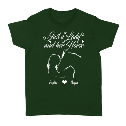 Personalized Gift For Horse Lover, Girl Love Horse Shirt For Women D02 NQS3156 Women's T-shirt