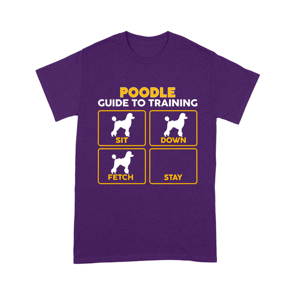 Poodle Standard T-shirt | Funny Guide to Training dog - FSD2403D08