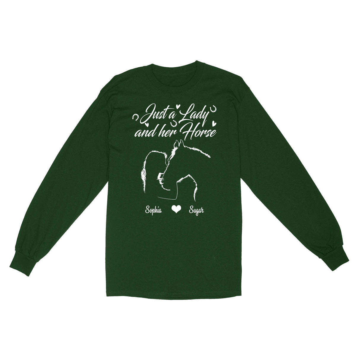 Personalized Gift For Horse Lover, Girl Love Horse Shirt For Women D02 NQS3156 Long Sleeve
