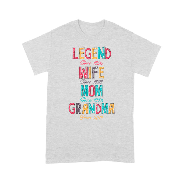 Legend Wife Mom Grandma Pattern Personalized Shirt, mother's day shirt ideas D03 NQS1541 - Standard T-shirt