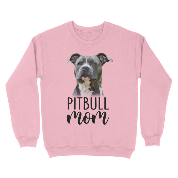 Happy mothers day dog mom pitbull mom sweatshirt personalized gift A223