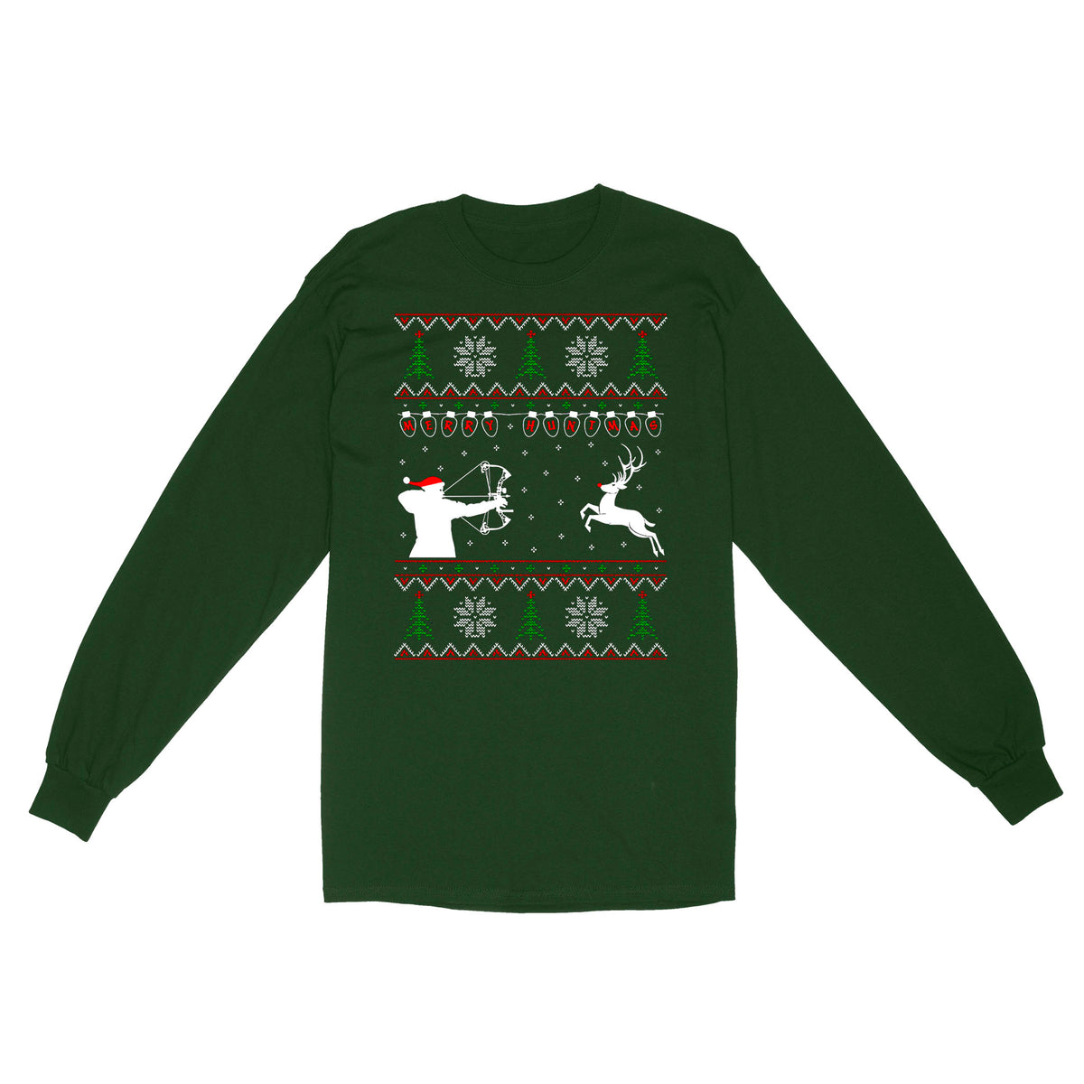 Merry Huntmas Deer hunting Christmas gifts | Long Sleeve - FSD3524 D02