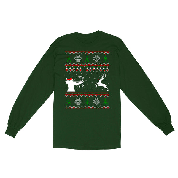 Merry Huntmas Deer hunting Christmas gifts | Long Sleeve - FSD3524 D02