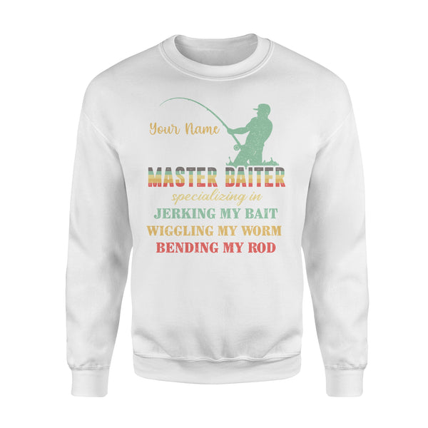 Master baiter custom name fisherman shirt D02 NQS1203 - Standard Crew Neck Sweatshirt