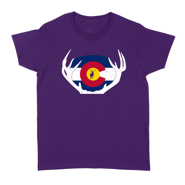 Colorado Flag Elk hunting women's T-shirt - FSD1250D03
