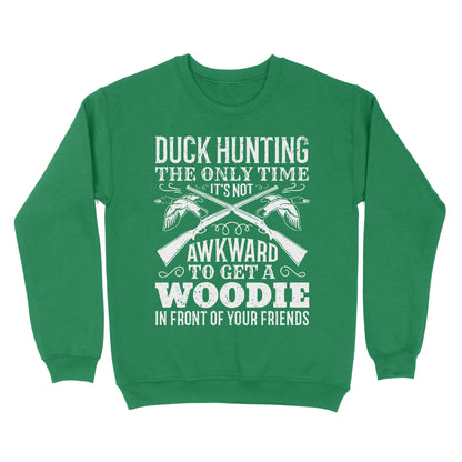Duck hunting the only time new hunting Standard Crew Neck Sweatshirt