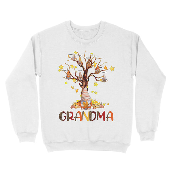 Gnome Thanksgiving Grandma Sweatshirt Custom kids names, Grandma Shirts Thanksgiving gifts for Grandma FFS - IPHW1781