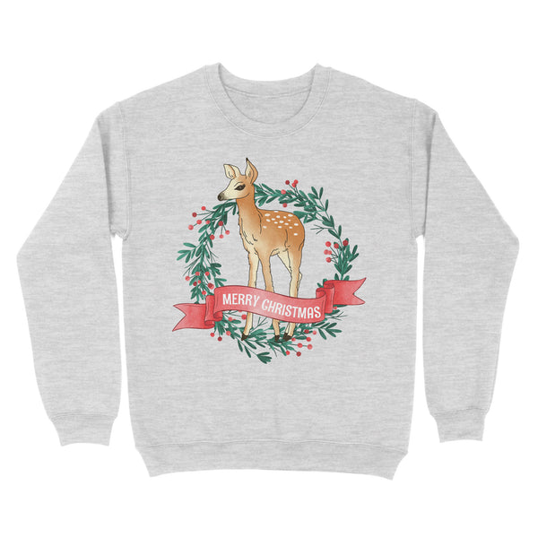 Merry Christmas Deer Sweatshirt FFS - IPHW1917