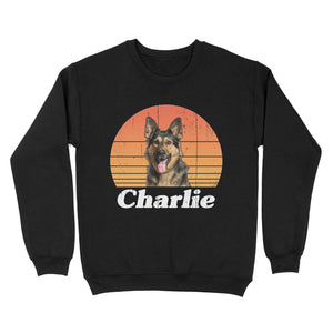 Custom Dog Vintage Shirt, Custom Name and Photo Pet Shirt, Dog Lover/Dog Owner Gift, Personalized gifts Standard Sweatshirt FSD2367D06