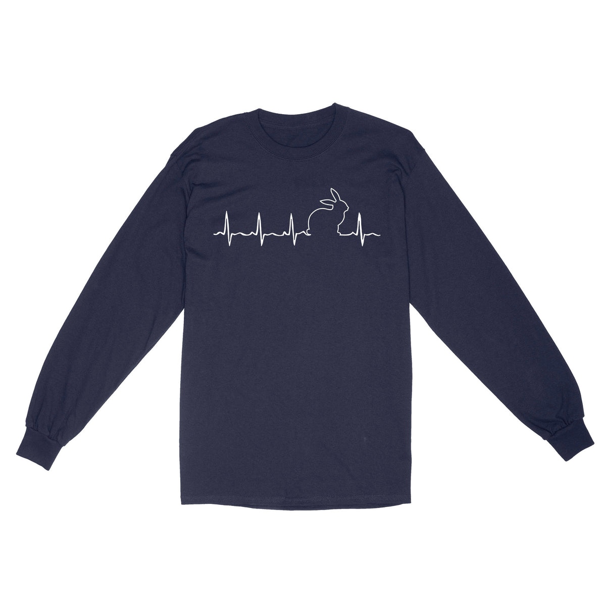 Men’s Rabbit hunting Shirt, Rabbit Pulse Heartbeat Long sleeve - FSD3787 D06