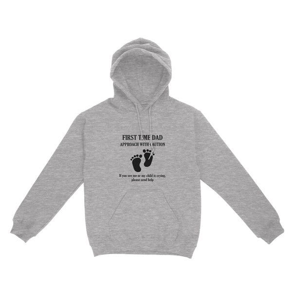 First time dad approach with caution hoodie, new dad shirts, promoted to dad | NS15 Myfihu