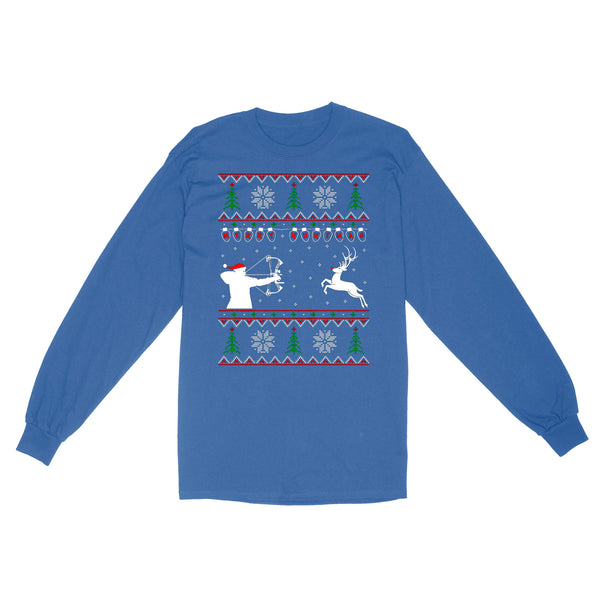Merry Huntmas Deer hunting Christmas gifts | Long Sleeve - FSD3524 D02