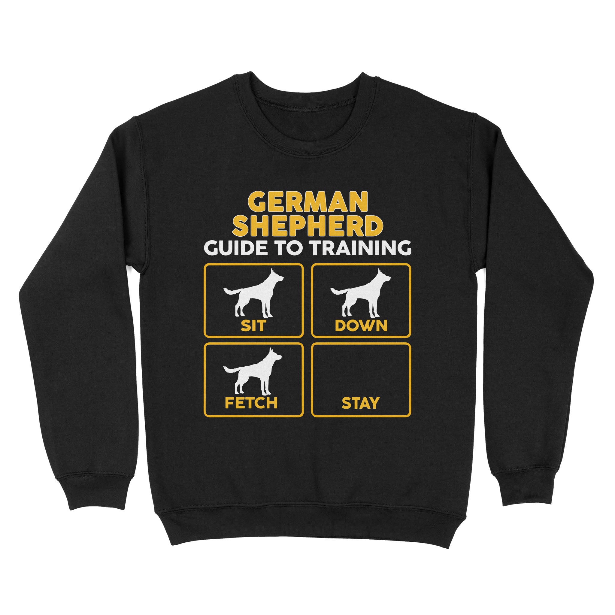 German Shepherd Standard Sweatshirt | Funny Guide to Training dog - FSD2401D08