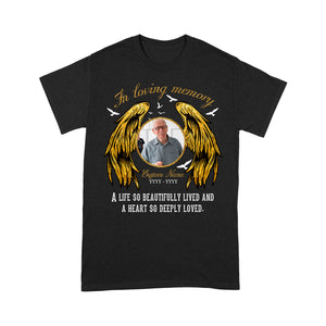 Custom Memorial T-shirt| In Loving Memory Angel Wings, Remembrance Shirt, In Loving Memory Shirt| JTS390