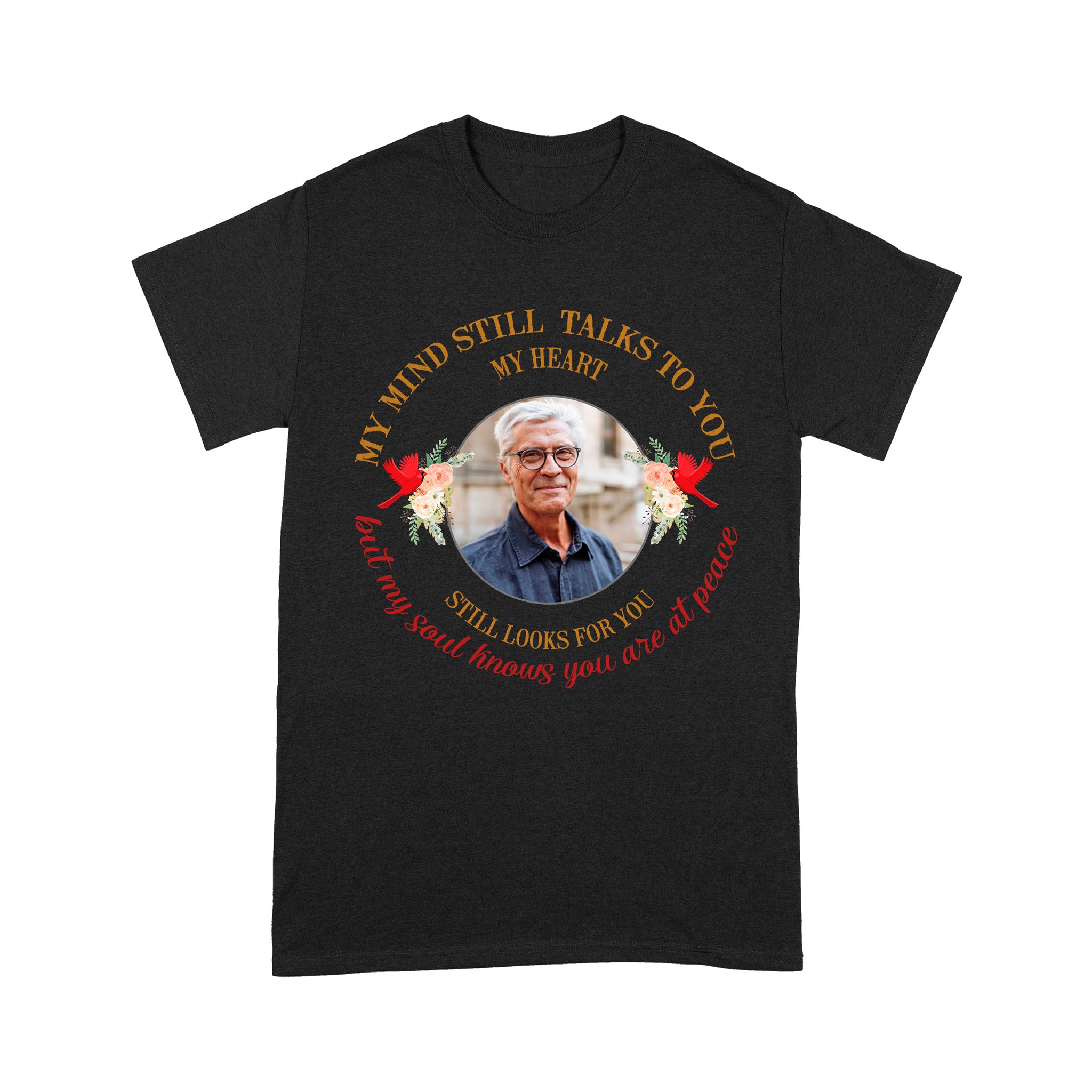 Memorial Remembrance T-Shirt| in Loving Memory| Shirt Memorial Gifts for  Loss of Father Mother Brother Daughter in Heaven| ML59 Black