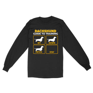Dachshund Standard Long Sleeve | Funny Guide to Training dog - FSD2407D08