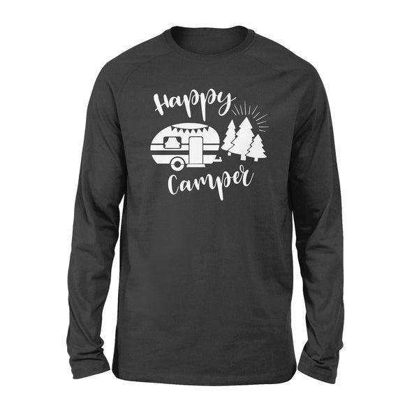 Camping Shirt, Happy Camper Long sleeve, Camping Shirt, Adventure Shirt - FSD1465D08