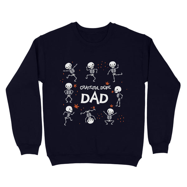 Grateful Dope Dad Shirt | Funny Dabbing Skeleton Shirt | Vintage Dope Shirt For Dad On Halloween, Christmas Shirts, NS60 Myfihu